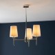 Ambience-67494 - Envy - Bright Nickel with Vintage White Shades 3 Light Pendant
