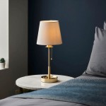 Envy - Satin Brass Table Lamp with Vintage White Shade Envy - Satin Brass Table Lamp with Vintage White Shade
