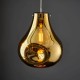 Ambience-67504 - Serum - Polished Chrome Pendant with Gold Metallic Glass Shade