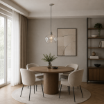 Marinella - Bright Nickel Pendant with Clear Glass 
