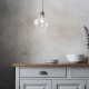 Ambience-102677 - Marinella - Bright Nickel Pendant with Clear Glass