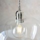 Ambience-102677 - Marinella - Bright Nickel Pendant with Clear Glass