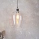 Ambience-100657 - Marinella - Bright Nickel Pendant with Clear Glass