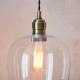 Ambience-102679 - Marinella - Antique Brass Pendant with Clear Glass