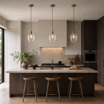 Marinella - Antique Brass Pendant with Clear Glass