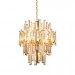 Viviana - Polished Gold 12 Light Pendant with Champagne Crystal Viviana - Polished Gold 12 Light Pendant with Champagne Crystal