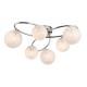 Ambience-67535 - Sapphire - Chrome 6 Light Ceiling Lamp with Confetti Glass Shades