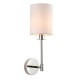 Ambience-67550 - Hope - Bright Nickel Wall Lamp with Vintage White Shade