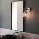 Ambience-67551 - Mirage - Bathroom Chrome Wall Lamp with Clear Ribbed Glass