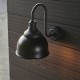 Ambience-69316 - Icon - Outdoor Black Wall Lamp with Glass Shade