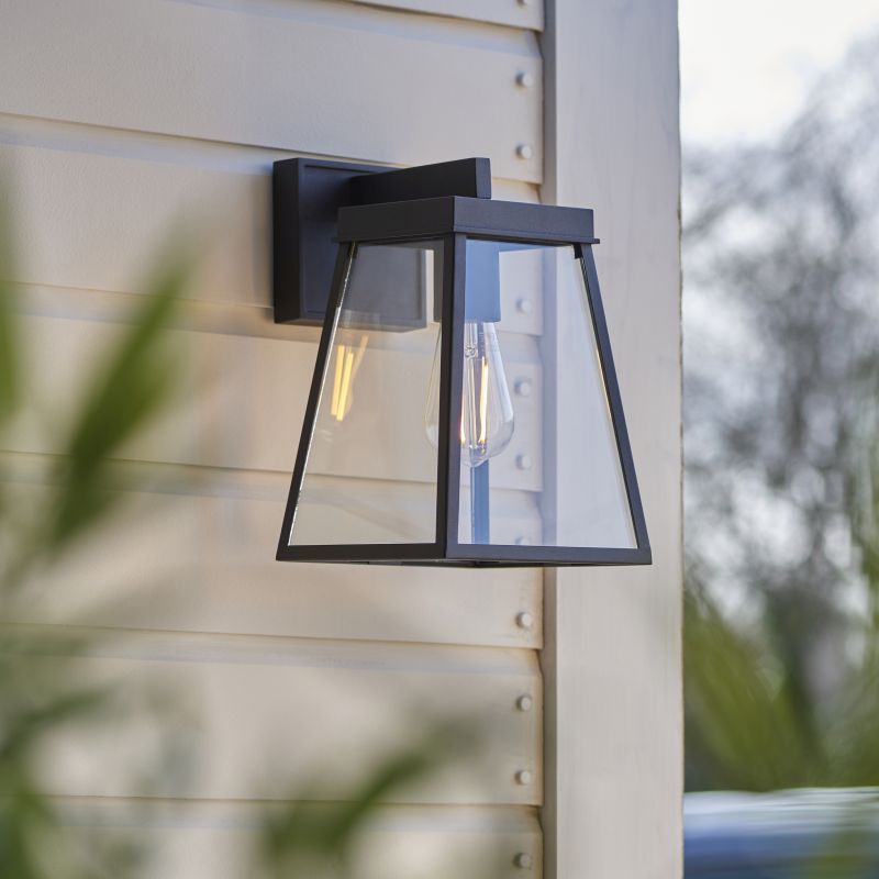 Ambience-95945 - Zephyr - Outdoor Black Lantern Wall Lamp