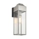 Ambience-63808 - Jasmine - Outdoor Brushed Silver Lantern Wall Lamp