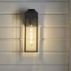 Ambience-69321 - Jasmine - Outdoor Black Lantern Wall Lamp