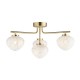 Ambience-69323 - Lilac - Satin Brass 4 Light Ceiling Lamp with Confetti Glass