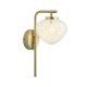 Ambience-69324 - Lilac - Satin Brass Wall Lamp with Confetti Glass