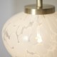 Ambience-69325 - Lilac - Satin Brass Table Lamp with Confetti Glass