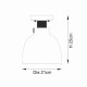 Ambience-69326 - Inspire - Black Chrome Semi Flush with Smokey Grey Glass