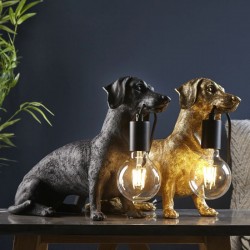 Dachshund - Vintage Gold Dog Table Lamp Dachshund - Vintage Gold Dog Table Lamp