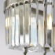 Ambience-69336 - Mephisto - Antique Brass 3 Light Ceiling Lamp with Clear Crystal