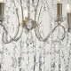 Ambience-66145 - Prime - Aged Silver 5 Light Chandelier with Crystal Droplets
