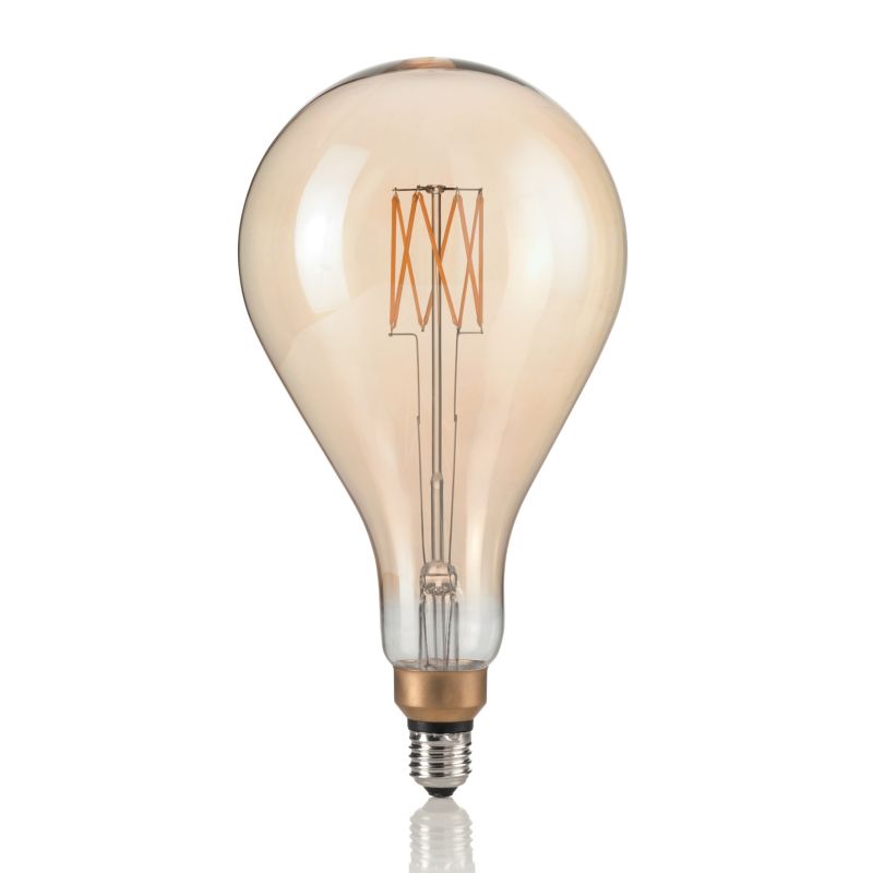 LED Bulbs - Ideal Lux - E27 Large Decorative Amber Bulb IdealLux-130163 - Ideal Lux - E27 Large Decorative Amber Bulb