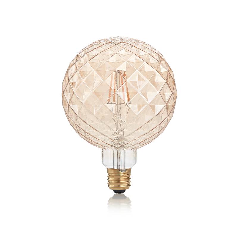 LED Bulbs - Ideal Lux - E27 Decorative Globe Shape Amber Bulb IdealLux-201290 - Ideal Lux - E27 Decorative Globe Shape Amber Bulb
