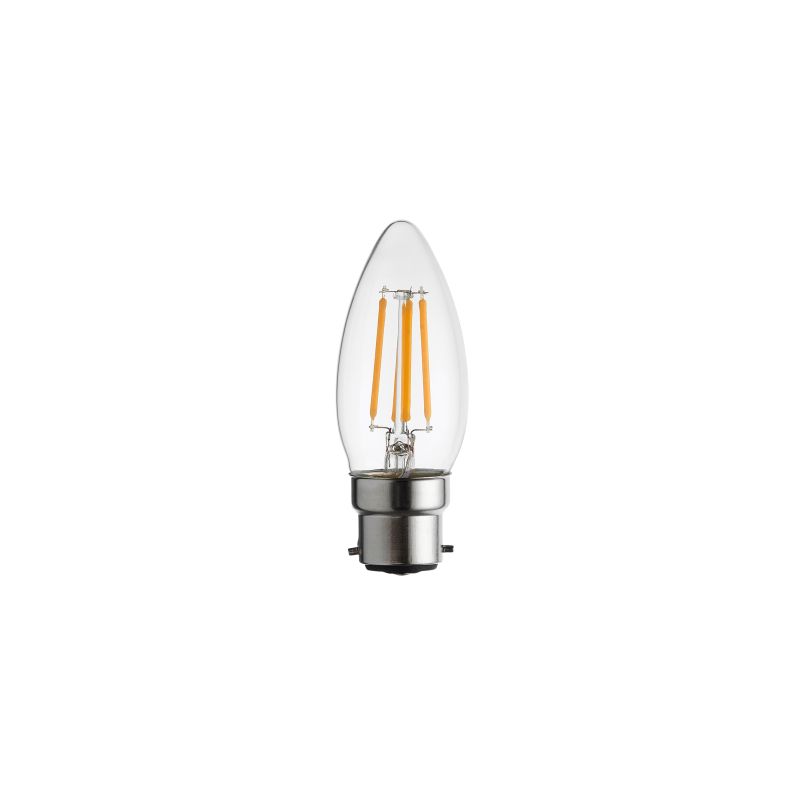 Endon-112118 - Endon - B22 Dimmable Clear Candle LED Bulb 4W - 470 lm