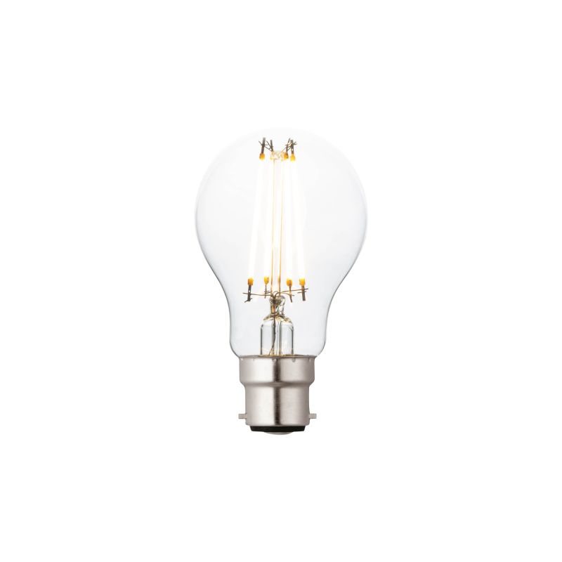 Saxby-94345 - Saxby - B22 Dimmable Clear Classic Bulb 7W - 806 lm