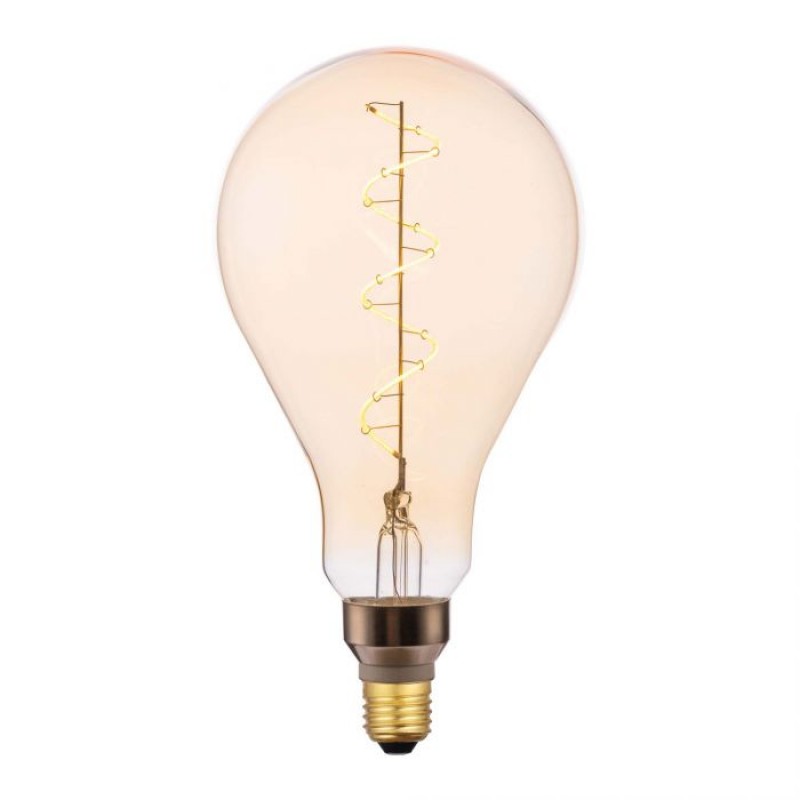 LED Bulbs - Dar - E27 Dimmable Large Decorative Amber Bulb Dar-BUL-E27-LEDV-12 - Dar - E27 Dimmable Large Decorative Amber Bulb