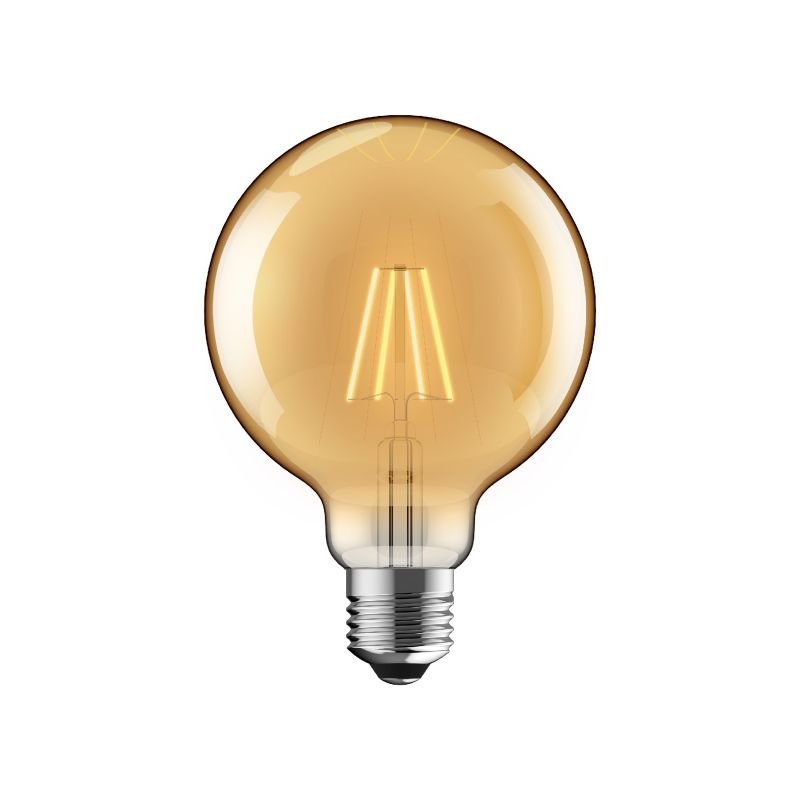 LED Bulbs - Luxram - E27 Dimmable Amber Small Globe Bulb 6.5W Luxram-1610327 - Luxram - E27 Dimmable Amber Small Globe Bulb 6.5W