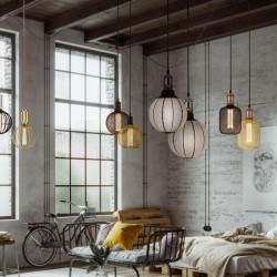 Searchlight - E27 Dimmable Gold Wire Mesh Drum Shape Bulb 3.5W - 120 lm Searchlight - E27 Dimmable Gold Wire Mesh Drum Shape Bulb 3.5W - 120 lm