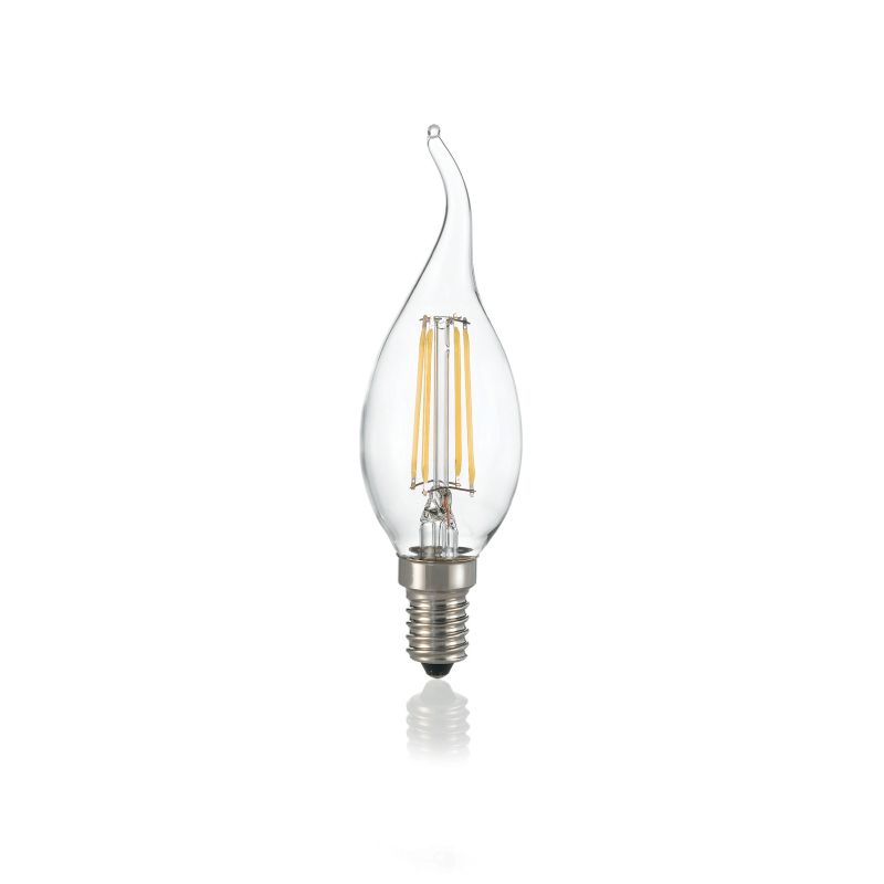 IdealLux-101248 - Ideal Lux - E14 Clear Candle with Tip Bulb 4W