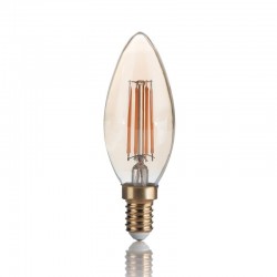 Ideal Lux - E14 Amber Candle Bulb 4W - 370 lm Ideal Lux - E14 Amber Candle Bulb 4W - 370 lm