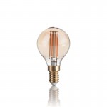 Ideal Lux - E14 Amber Golf Ball Bulb 4W - 300 lm Ideal Lux - E14 Amber Golf Ball Bulb 4W - 300 lm
