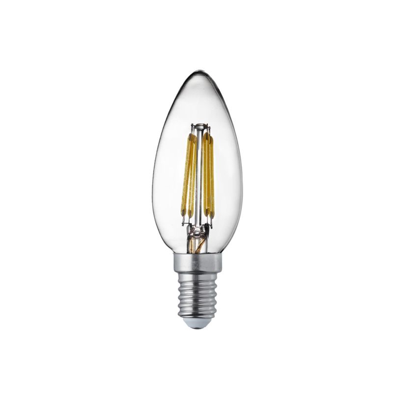Searchlight-L3915-4CW - Searchlight - E14 Natural White Dimmable Clear Candle Bulb 4W