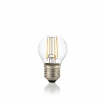 Ideal Lux - E27 Clear Golf Ball Bulb 4W - 430 lm