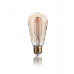 Ideal Lux - E27 Amber Pear Shape Bulb 4W - 440 lm
