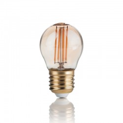 Ideal Lux - E27 Amber Golf Ball Bulb 4W - 380 lm Ideal Lux - E27 Amber Golf Ball Bulb 4W - 380 lm